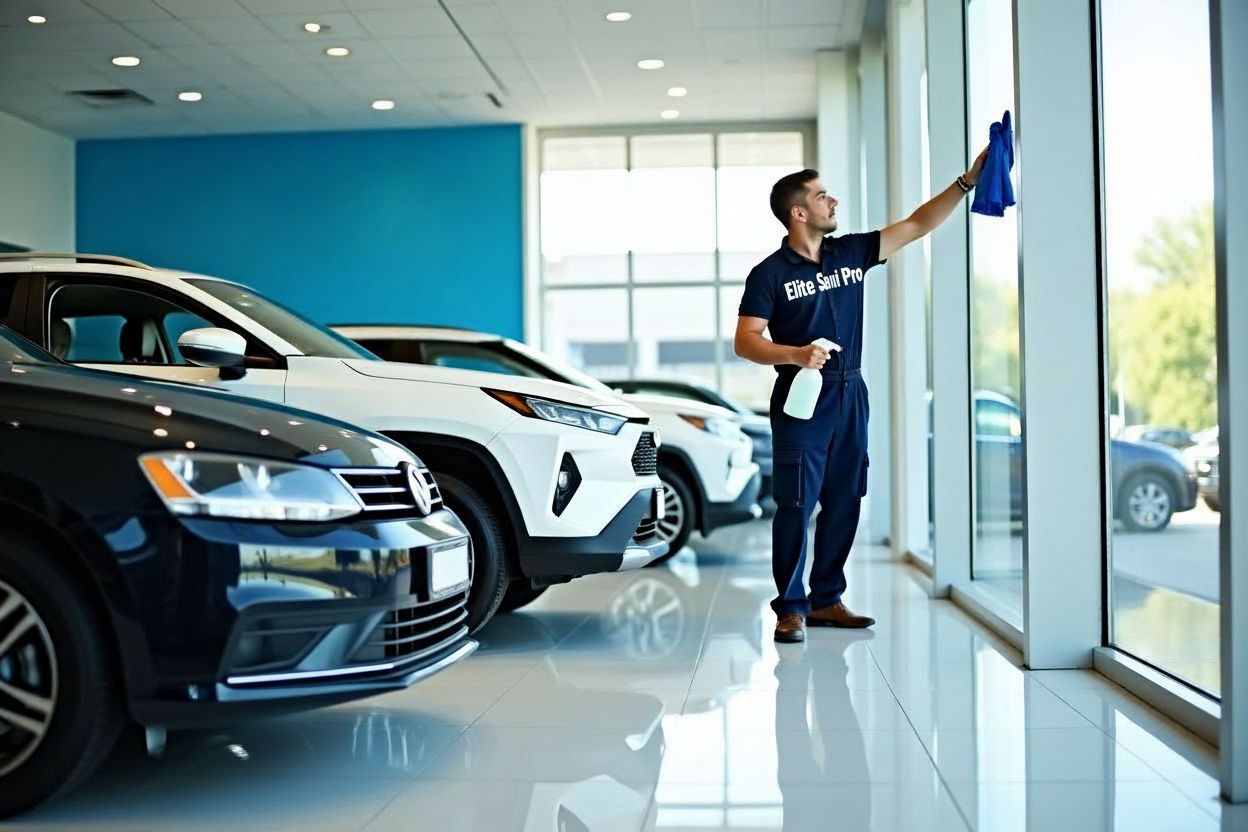 Car dealership cleaning and detailing service in Ontario — Elite Sani Pro