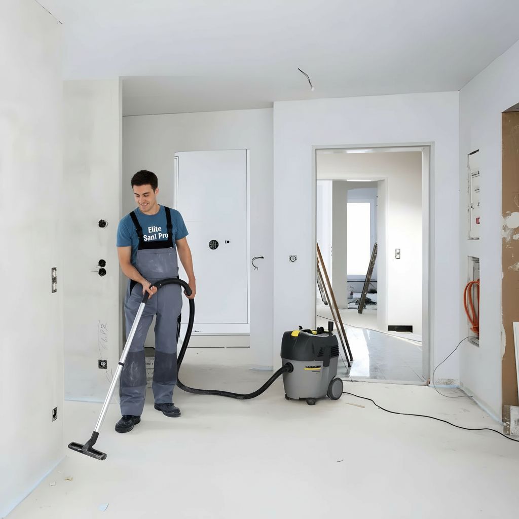 Post construction cleanup and debris removal service in Ontario — Elite Sani Pro