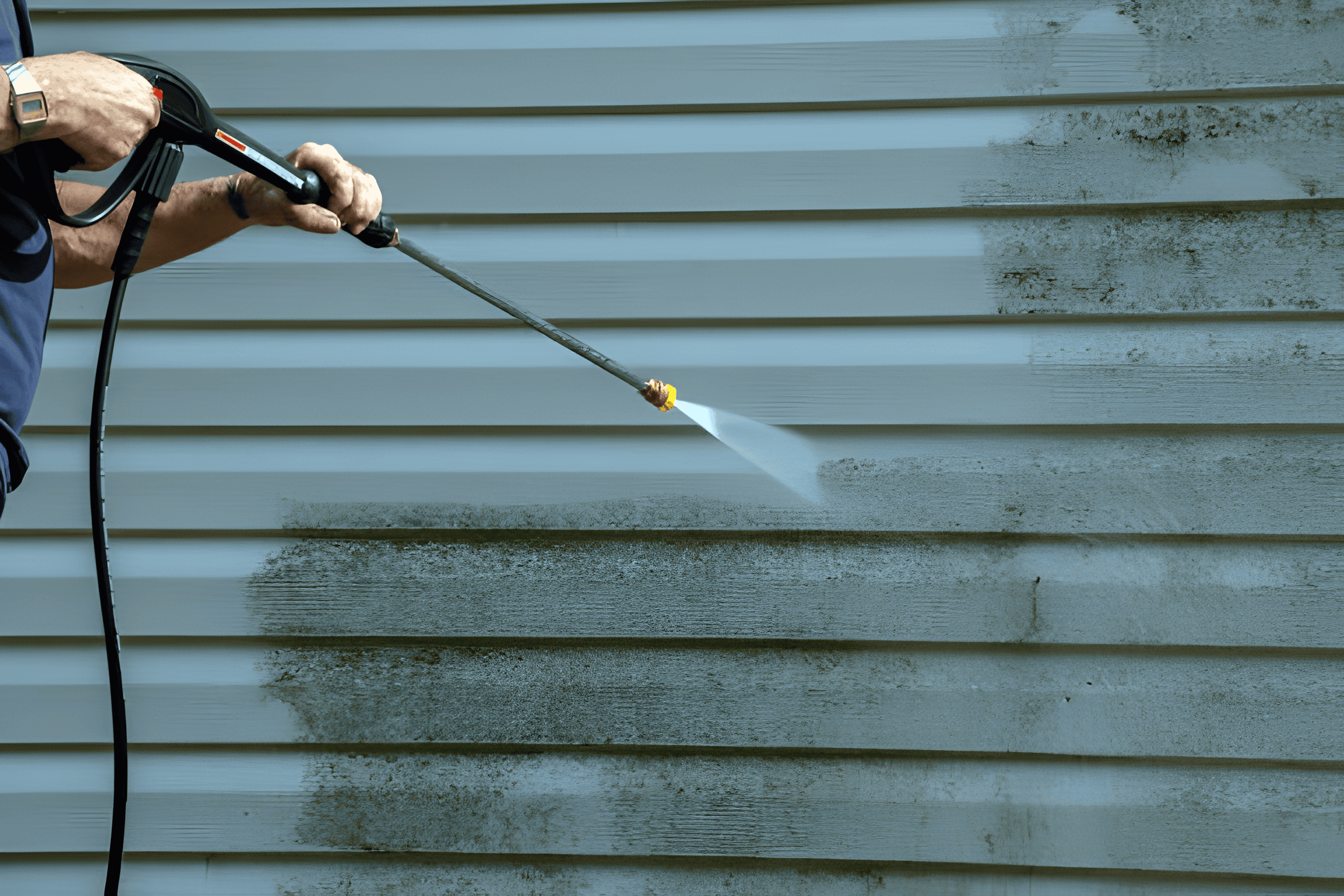 Pressure washing and exterior cleaning service in Ontario — Elite Sani Pro